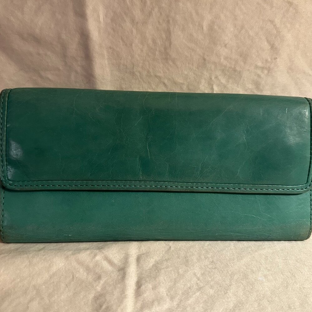 HOBO TURQUOISE BLUE-GREEN WALLET